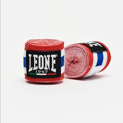 Blue BENDAGGI LEONE FASCE AB705 GUANTONI BENDE 3,5MT BOXE THAI KICK MMA SOTTOGUANTI 