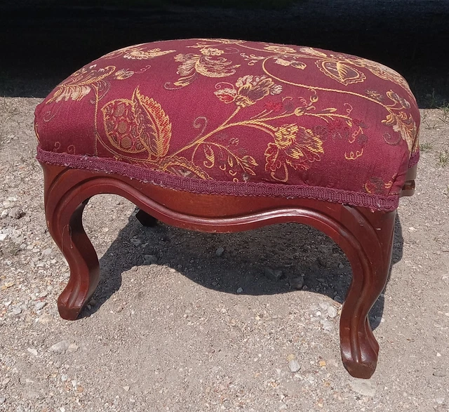 Vintage Mahogany Footstool  (FS114)