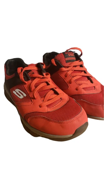 Sketchers Sport Tech Flex 3.0 mens 5.5  Red And Black Lace Up