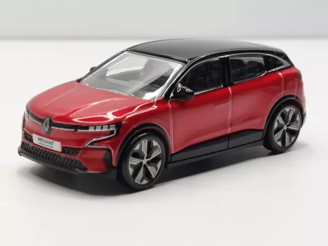 Renault Megane E-Tech 100% électrique 2022 Rouge flamme et noire, voiture  jouet Norev
