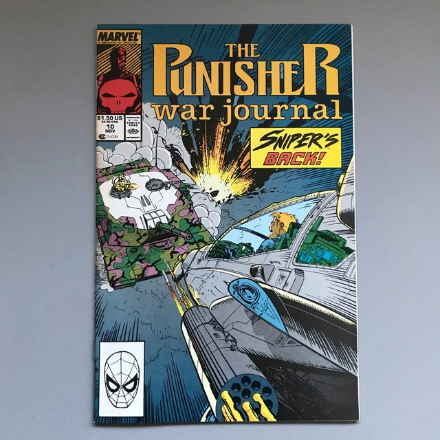 Punisher: War Journal #10 (1989) Marvel Comics - Carl Potts, Jim Lee