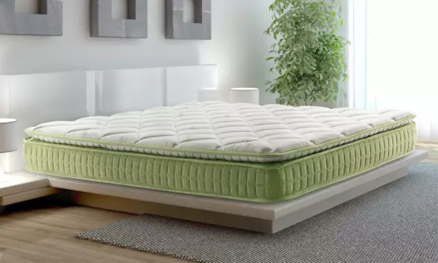 matelas mémoire de forme bambou palm beach avec surmatelas confort intégré