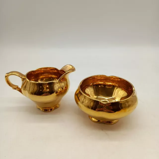 Royal Winton Grimwades Gold Sugar and Cream Milk Jug (#H1/27)