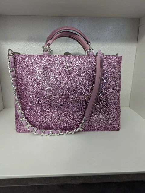 BORSA A MANO Valentina Giorgi glitter Lilla con tracolla EUR 50,00