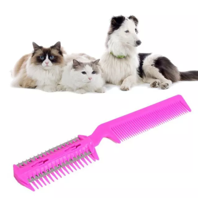 Pet brush discount that cuts hair