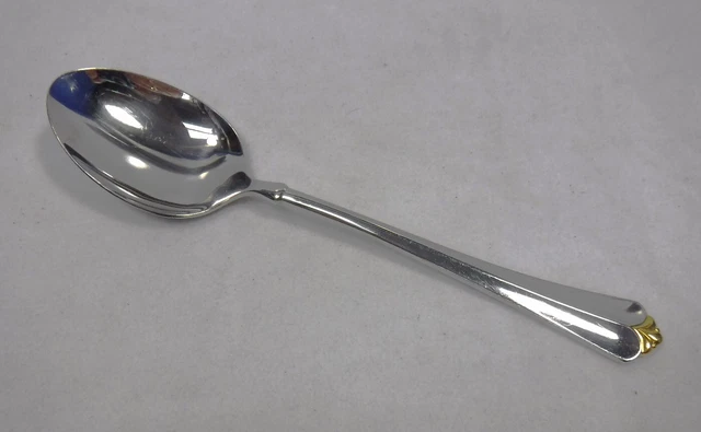 ONEIDA Community GOLDEN JUILLIARD stainless Solid Bowl Serving Spoon - 8-1/2"