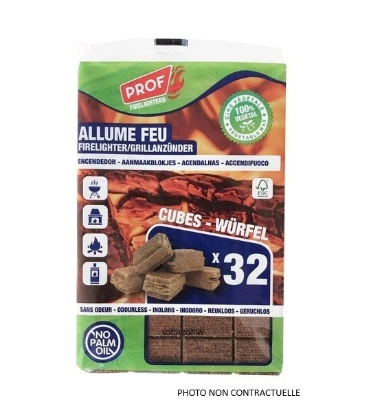 Allume-feu écologique Diavolina - Lot De 6 Boîtes (600 Cubes) - Pour Barbecue, Cheminée Et Feu De Camp - 10