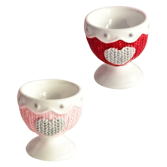 2 piezas soporte para huevos de porcelana soporte para huevos de cerámica soporte para ovarios