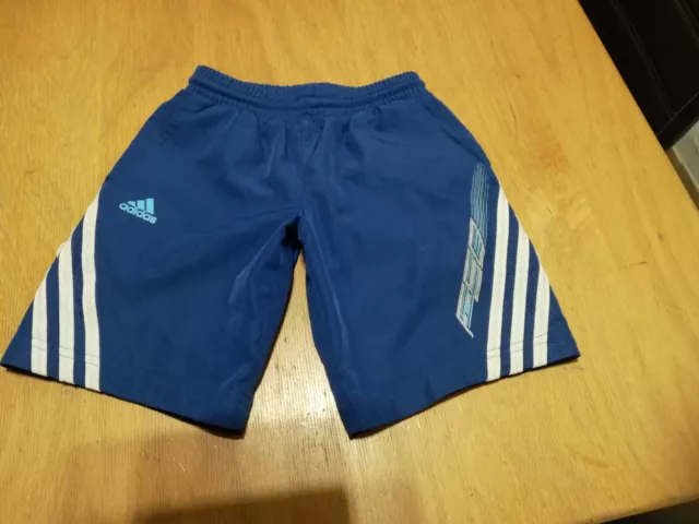 Adidas **2 x kurze Sporthose Jungen Gr. 116.. s. Maße  blau  & schwarz