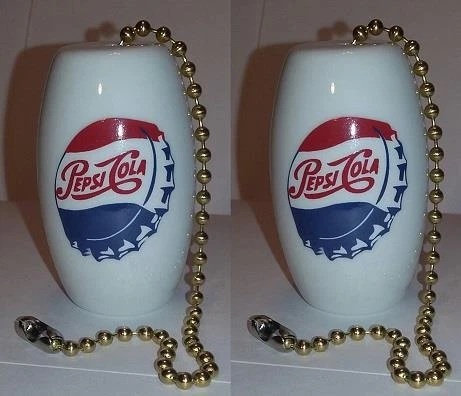 Set of 2 Pepsi Cola Ceiling Light / Fan Pulls #2