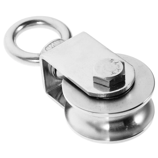 STAINLESS STEEL WIRE Rope Heavy Duty Pulley U-shaped Cable Single Wheel ...