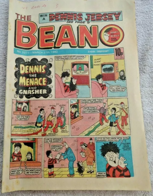 The Beano Comic No2071 27 March 1982 UK Kids Mag Rare Vintage Collectable Gift