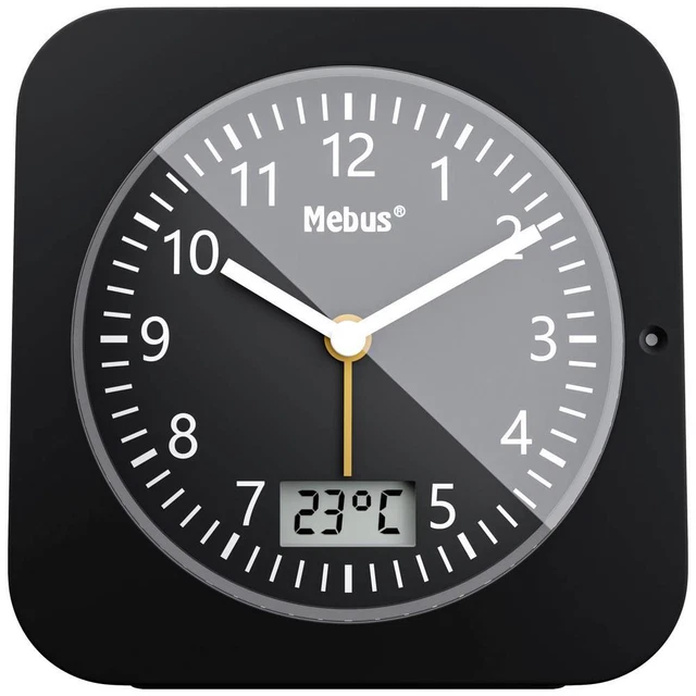 MEBUS 25609 FUNK Wecker Schwarz EUR 23,99 - PicClick DE