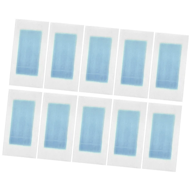 10 tiras depilatorias eliminación corporal facial de doble cara cera removida