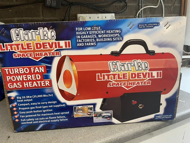 CLARKE LITTLE DEVIL 2 Propane Fired Space Heater £80.00 - PicClick UK