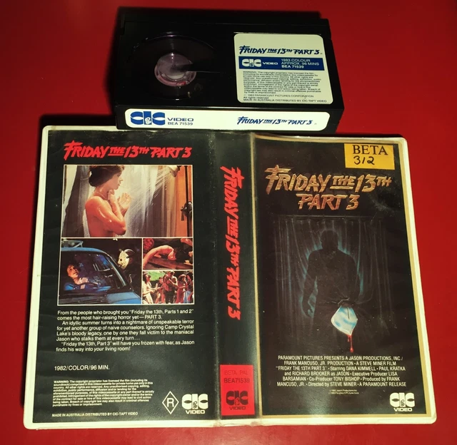*FRIDAY THE 13TH PART 3 beta not vhs CIC VIDEO