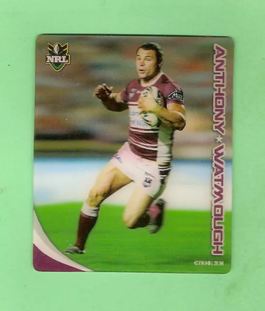 2010  Manly  Rugby League Tazo - #28 Anthony Watmough, Sea Eagles