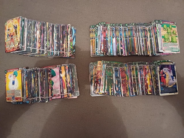 LOT DE 620 Cartes Dragon Ball Super Card Game (Aucun Double) EUR 3,00