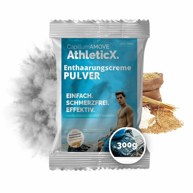 Enthaarungscreme Intim Männer Frauen ohne Geruch: Capillum AMOVE AthleticX 300g