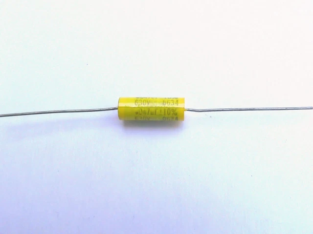Condensateur Papier Huilé Mallory 4µF 370V, USA, Pour Filtre Hifi Ou Ampli Tube