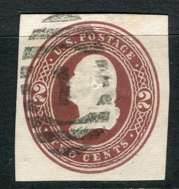 USA; 1870s-80s early classic Embossed Presidential POSTAL STATIONARY PIECE 2c.