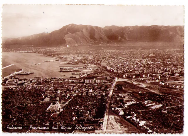 Cartolina Sicilia - Palermo 4804 - Panorama Dal Monte Pellegrino - Viaggiata 194