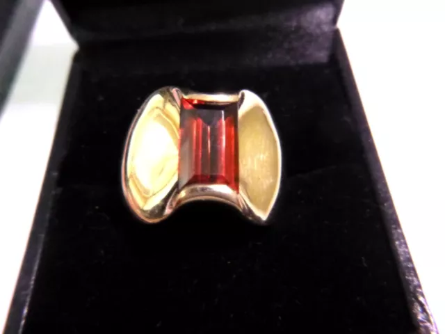 EXTREMELY RARE! James Avery 14kt Gold Garnet Stone Ring GORGEOUS! 12.69 Grams!!!