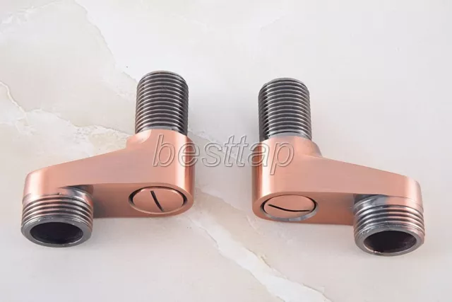 Antique Red Copper Brass Claw Foot Bathtub Faucet Adjustable Swing Arms sba182