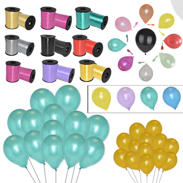 Métallique Latex Perle Ballons 10-100 Hélium Qualité Nacré Balons Mariage GB