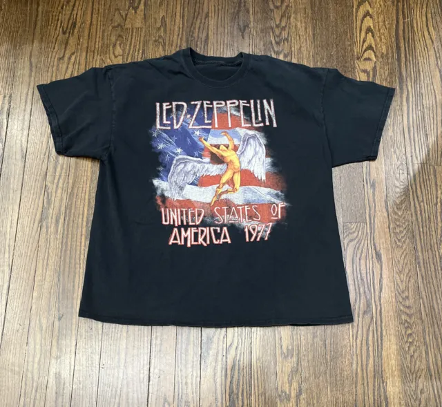 Led Zeppelin 2011 United States Of America  Tee Shirt Men’s 2XL Black