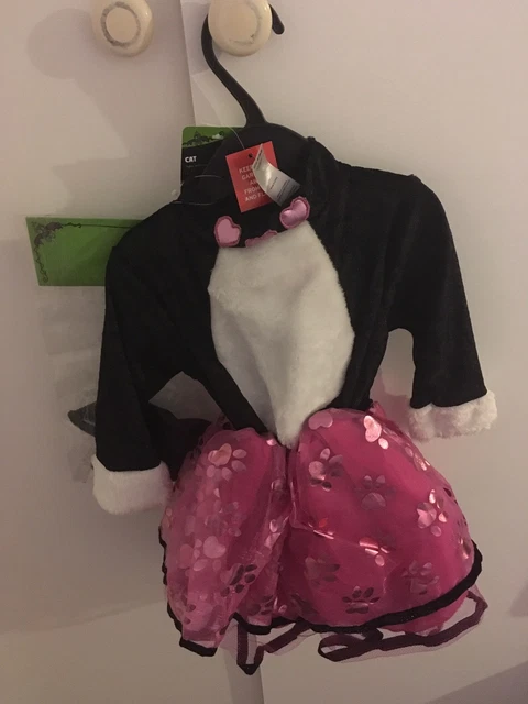 Tenue d'Halloween bébé chat tutu âge 6-9 mois