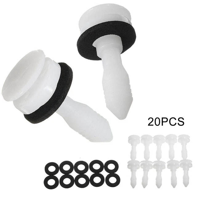 50 Clips De Fixation Plastique Pour VW Transporter - Diamètre 19mm - Pour Coffre Et Habillage
