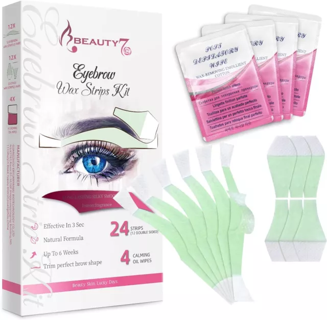 Hair Removal Eyebrow Wax Strips For Sensitive Skin Eyebrow Shaper Pre-Cut