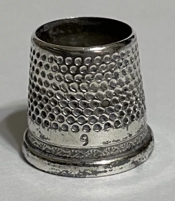 Unknown Maker Antique Silver Metal Thimble