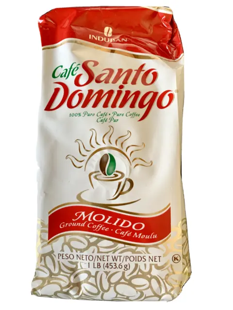 Café Molido Santo Domingo Ground Coffee - 3 x 1 Lb. Bags (3 Lbs. Total)