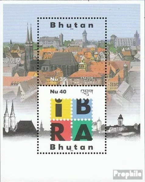 Bhutan Block383 (kompl.Ausg.) postfrisch 1999 Briefmarkenausstellung