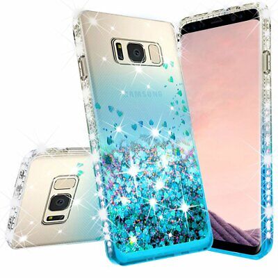 For Samsung Galaxy Note 5 Case Rhinestone Crystal Bling Liquid Glitter Cover
