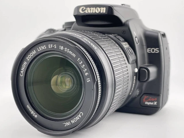 Canon EOS Kiss Digital X/EFS 18-55mm　良品 Canon EOS Kiss Digital X Camera EFS 18-55mm Lens w/Battery