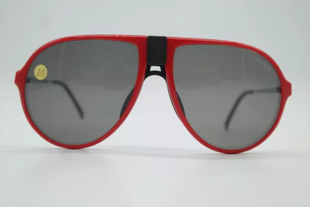 Gafas de Sol Vintage Carrera 5413 Rojo Gris Plata Ovalada Gafas