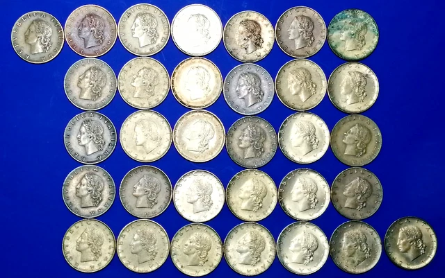 LOTTO 66 PEZZI Da 50 100 Mini Lire Cinquanta E Cento Mignon Repubblica Circolate EUR 29,99 - Foto 8