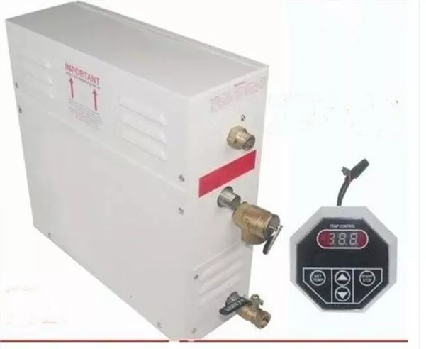 Generador de vapor 5 kW sauna baño y hogar spa paquete autodrenaje xx