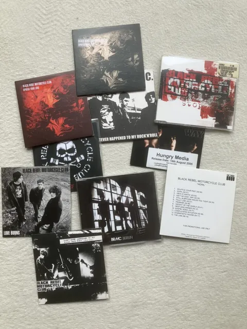 BLACK REBEL MOTORCYCLE CLUB - RARE AND PROMO 10 CD SET - please see description.