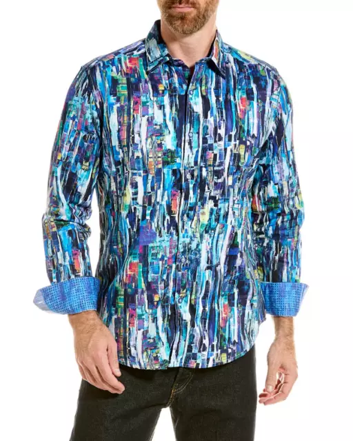 Robert Graham YELLOWSTONE  Abstract $198 XL NEW NWT Classic Fit Fast Ship XLarge