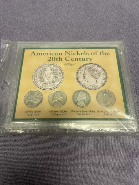 American Nickels of the 20th Century U.S. Coin Set Buffalo Silver War Liberty