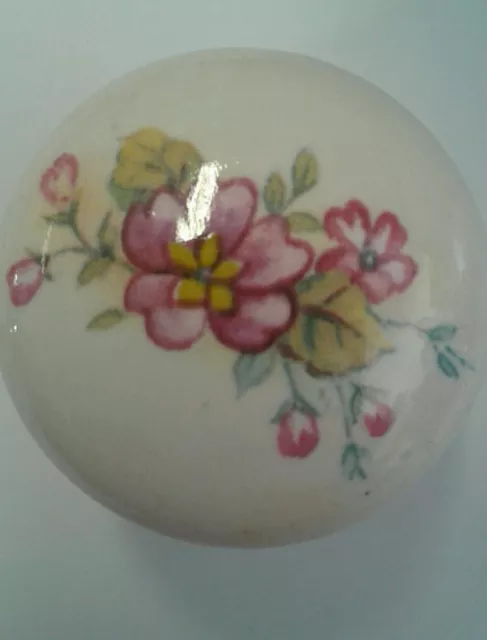 Pomello Porcellana Ceramica Fiori Lillaanta Cassetto Cucina Bagno Pomolo D31 175