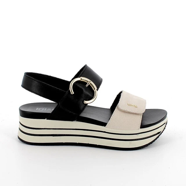 Igi&co Femme Chaussures 3678144 Sandale Compensées en Cuir