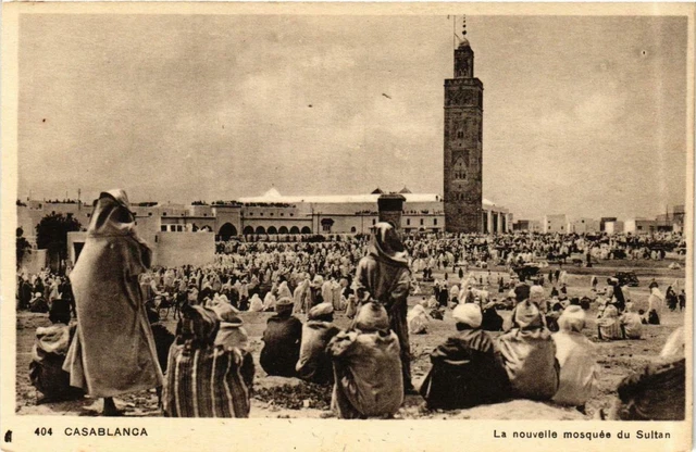 CPA AK CASABLANCA La nouvelle mosquée du Sultan MAROC (689729)