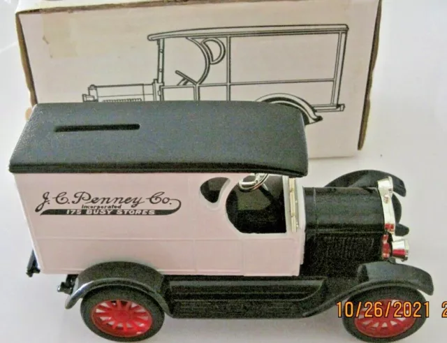 J.c. Penny's 1923 Chevy 1/2 Ton Truck Metal Coin Bank 1/25 Scale 1991 Ertl