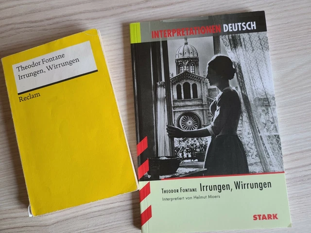 Interpretationshilfe Deutsch 2x Theodor Fontane, Irrungen, Wirrungen plus Reclam