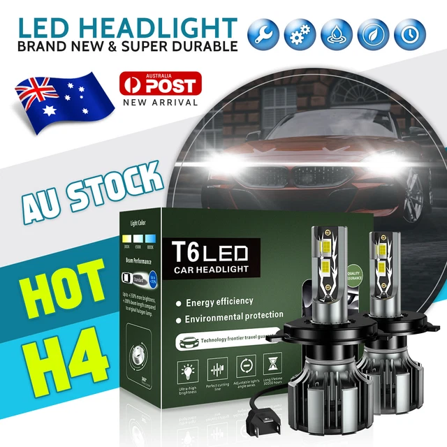 H4 LED HEADLIGHT HiLo Plug and Play Globes for Mitsubishi Triton MN 20092015 33.89 PicClick AU